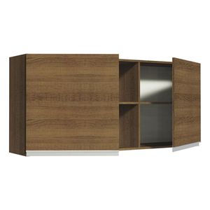 Gabinete superior Madesa 150cm 2 puertas y 2 nichos marron glamy