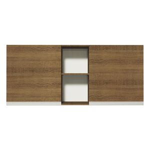 Gabinete superior Madesa 150cm 2 puertas y 2 nichos marron glamy