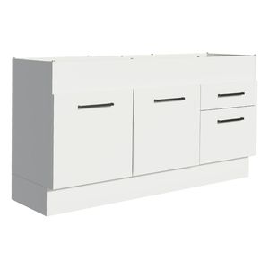 Gabinete para Fregadero Madesa 150cm sin fregadero ni encimera blanco agata
