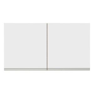 Gabinete superior Madesa 120cm 2 puertas marron blanco Glamy