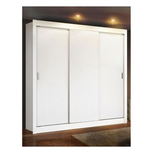 Clóset Madesa 3 puertas corredizas blanco monaco