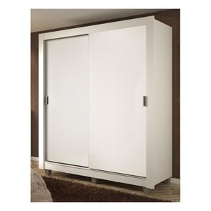 Closet Madesa 2 puertas 4 cajones con pies blanco dallas plus