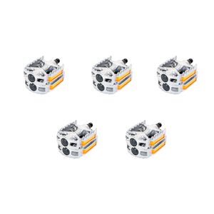 Paquete de 5 pedales para bicicleta mtb Veloci de aluminio 1/2 con reflejante