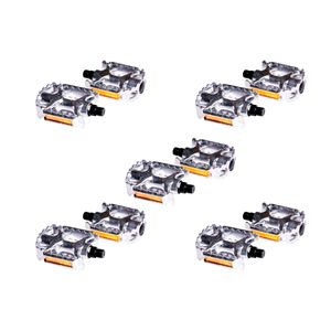 Paquete de 5 pedales para bicicleta mtb Veloci de aluminio 9/16 con reflejante