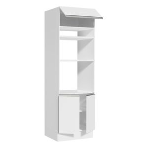 Mueble de cocina para horno Madesa 70cm 3 puertas blanco glamy