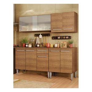 Cocina compacta Madesa 169cm marron emilly box 03