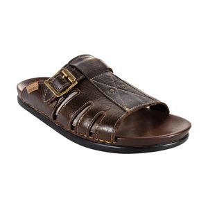 Sandalia casual Lobo Solo café para caballero 6809