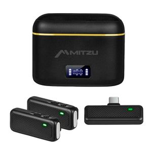 Micrófono Mitzu de solapa negro 12-8050