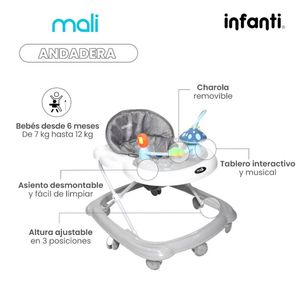 Andadera Infanti gris 232pbw20gry