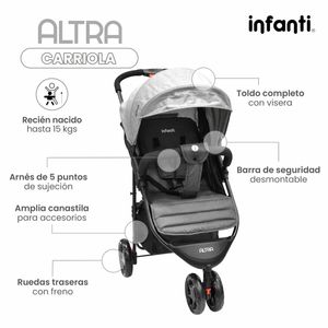Carriola Infanti gris 233h310bgbk