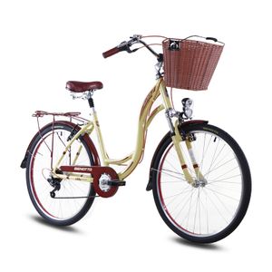 Bicicleta City Benotto R26 Aluminio CITY BIKE 7V. Crema Mujer