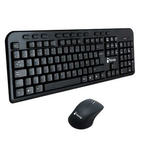 Kit de teclado y mouse Nextep inálambrico negro ne-415