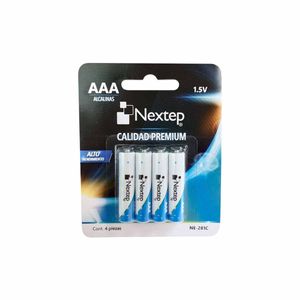 Pilas alcalinas Nextep AAA negro ne-281c