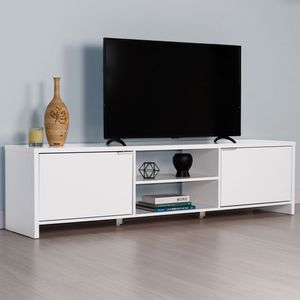 Mueble mesa para tv Madesa 2 puertas hasta 80 blanco 6922cf