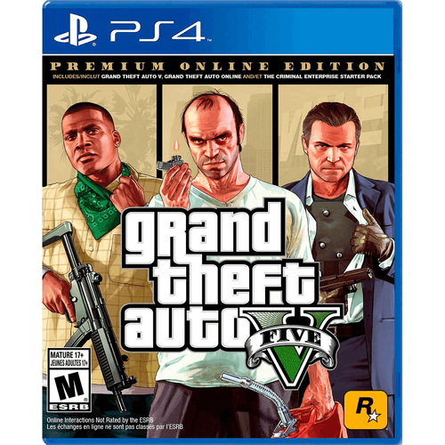 Video Juego Grand Theft Auto V Edition Online Premium PS4