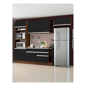 Cocina integral Madesa 290cm marrón negro safira