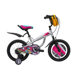 Bicicleta Veloci Gran FX BMX Rodada 16 Plata Infantil