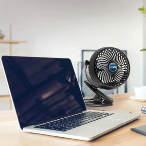 Ventilador Kole Imports de escritorio negro aj116