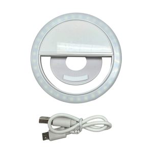 Luz para selfie Kole Imports recargable blanco ap784
