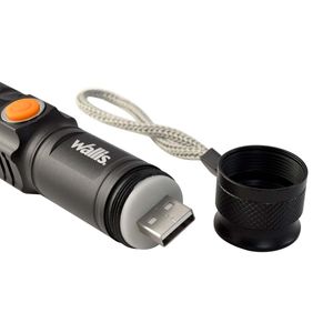 Linterna Wallis de luz led negro H340317