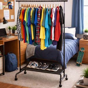 Perchero y zapatero Kole Imports negro ge598