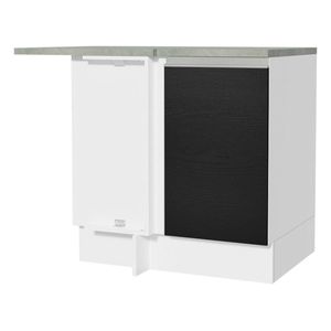 Gabinete bajo de esquina Madesa 1 puerta glamy bn