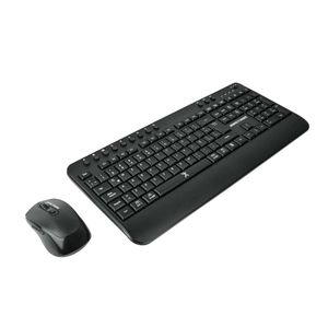 Kit de teclado y mouse  Perfect Choice inalámbrico keyvance negro pc-201434