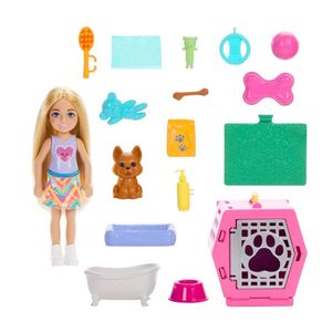 Muñeca Barbie chelsea cuidado de perritos multicolor jdf89