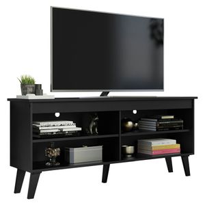 Mueble para tv Madesa 4 espacios hasta 55 negro 02