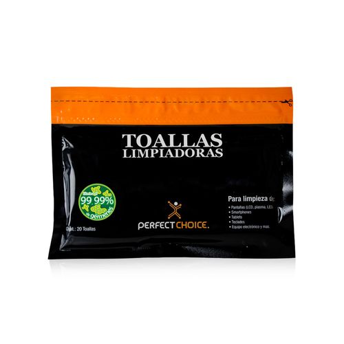 Toallas Limpiadoras Para Pc Perfect Choice Pc-030270 Blanco