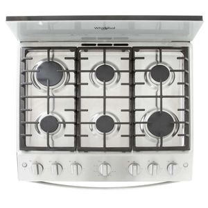 Estufa de piso Whirlpool 30p plata wfr3400d