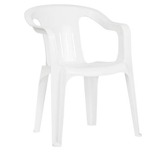 Silla de plástico Duna blanca brexia