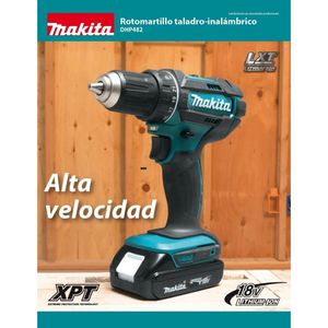 Kit de rotomartillo inalámbrico y atornillador de impacto inalámbrico aqua Makita dlx2131sy