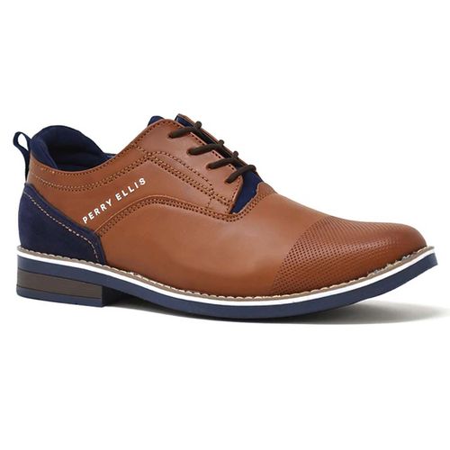 Zapato Casual Para Caballero Perry Ellis Tabaco PE-7049