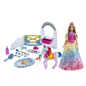 Muñeca Barbie Dreamtopia Unicornio Arcoíris GTG01