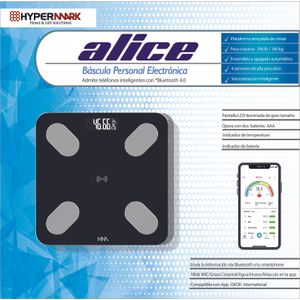 Bascúla digital corporal Hypermark alice 180kg negro