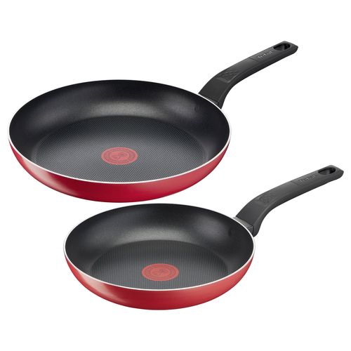 Juego De Sartenes T-Fal 24-30cm Easy Cook and Clean Rojo B5629082