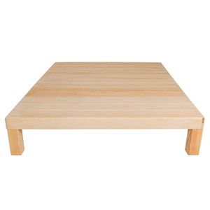 Base queen Muebles Brimo natural wood base
