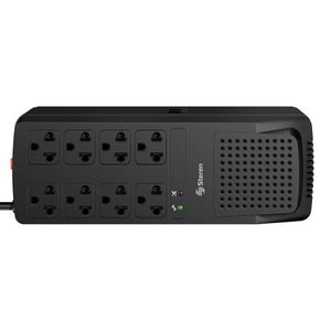 Regulador de voltaje Steren 2,000w con 8 contactos