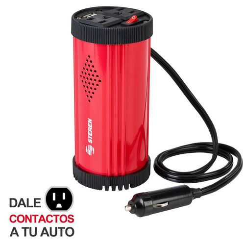 Inversor De Corriente Automotriz Steren De 150W Para Porta Vasos