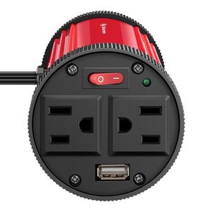 Inversor de corriente automotriz Steren de 150w para porta vasos