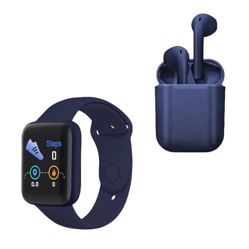 Kit Reloj Inteligente y Audífonos Bluetooth Gadgets & Fun Azul