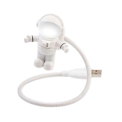 Lámpara Led Usb Flexible Gadgets & Fun Astronauta Blanco