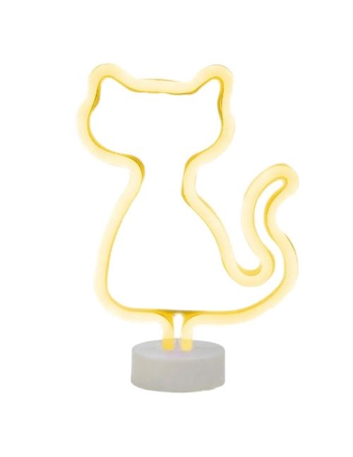 Lámpara Led Gadgets & Fun Gato Amarillo