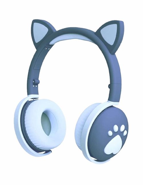 Audífonos Diadema Gadgets & Fun Huellas Gato Azul