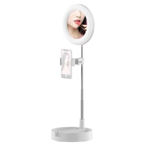 Aro de luz Gadgets & Fun con espejo plegable blanco