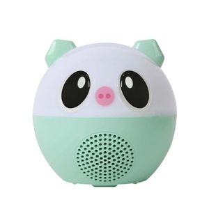Lámpara con bocina integrada Gadgets & Fun luces rgb cerdito verde