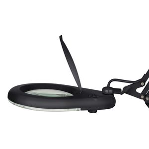 Lámpara led con lupa Steren electrónica negra her-740ne