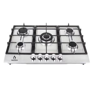 Parrilla de gas Supra 5 quemadores silver 5q-ps-76
