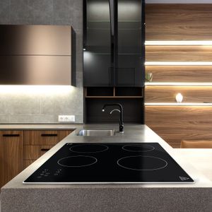 Parrilla Empotrable De Vitroceramica 4 Quemadores SUPRa Protecclón De apagado automático VITRO4